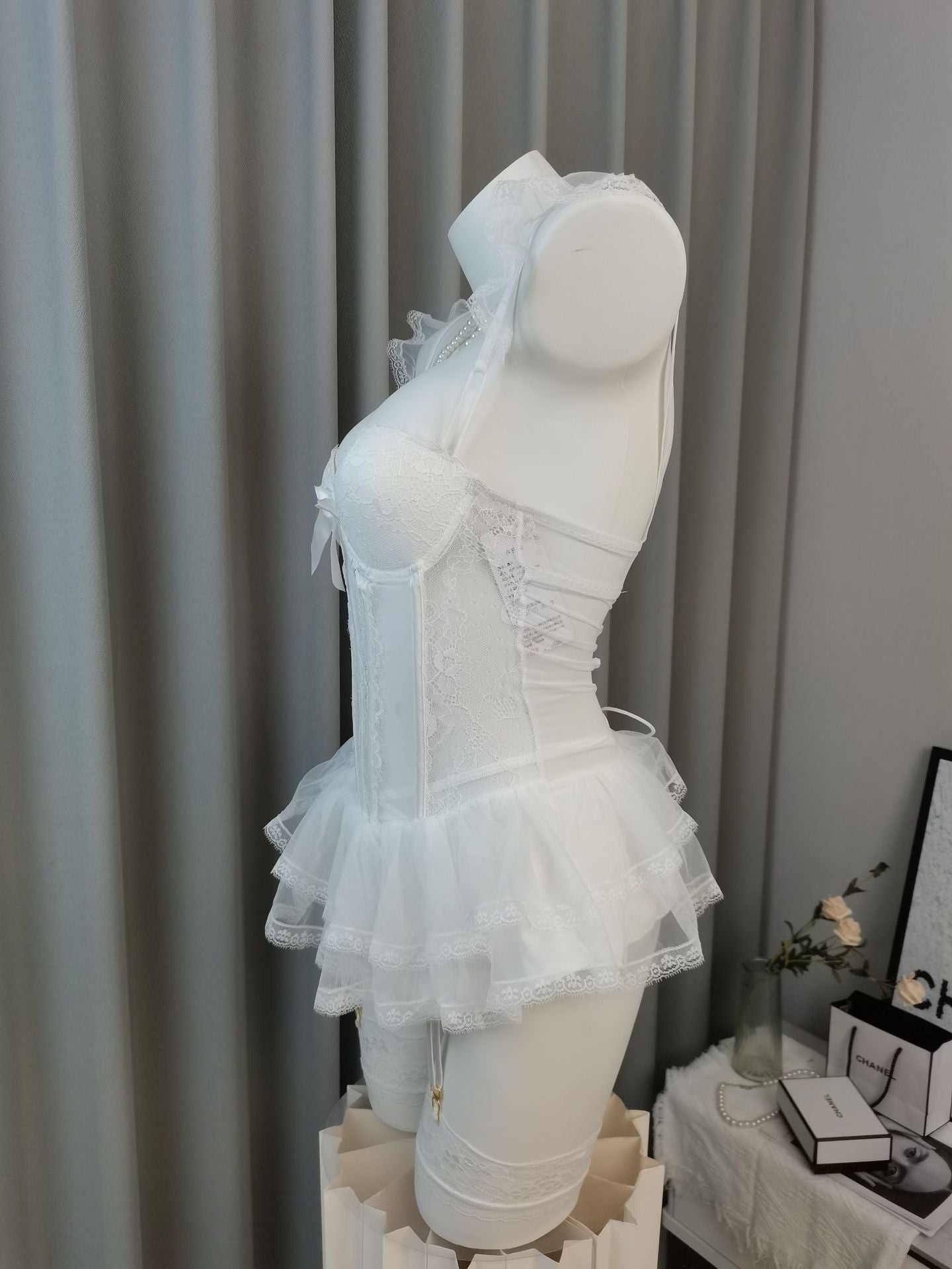 Sexy Padded Vest Lingerie for Women – Seductive Uniform Style Date Night Robe & Sleepwear