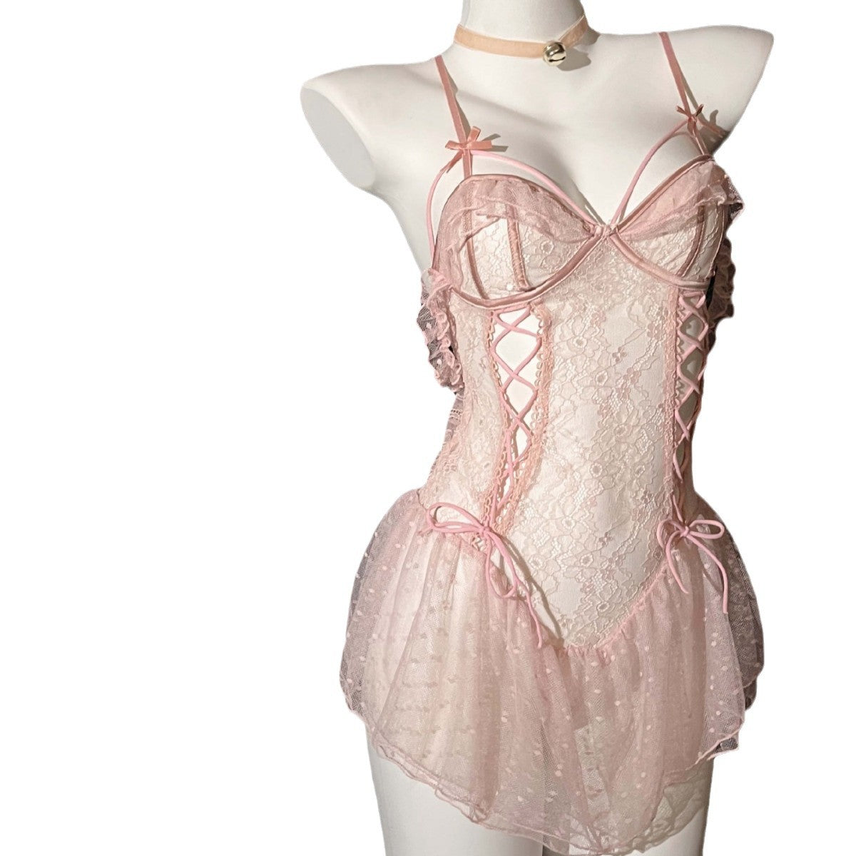 Lace-Up Tie Sides Nightgown