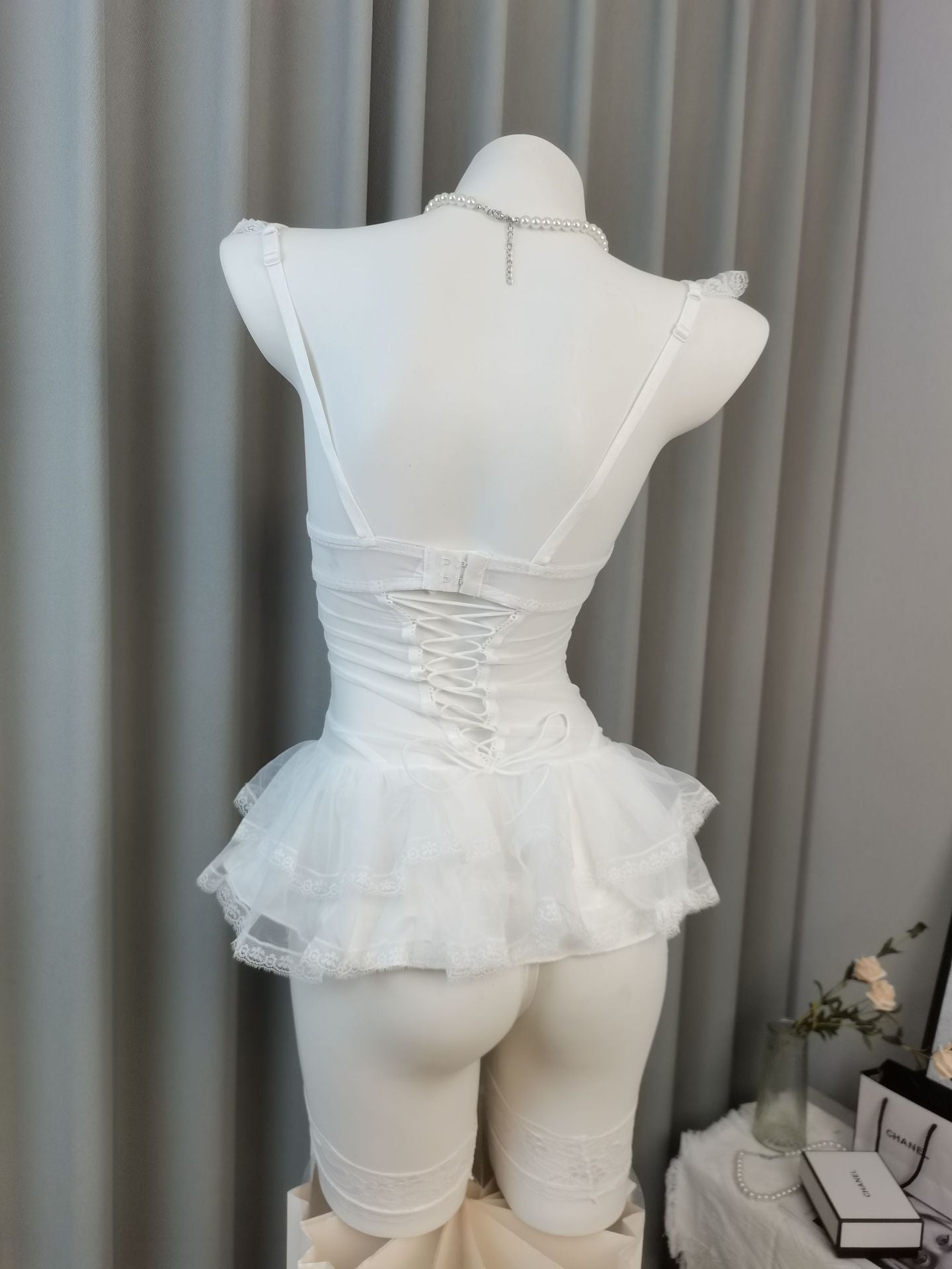 Sexy Padded Vest Lingerie for Women – Seductive Uniform Style Date Night Robe & Sleepwear